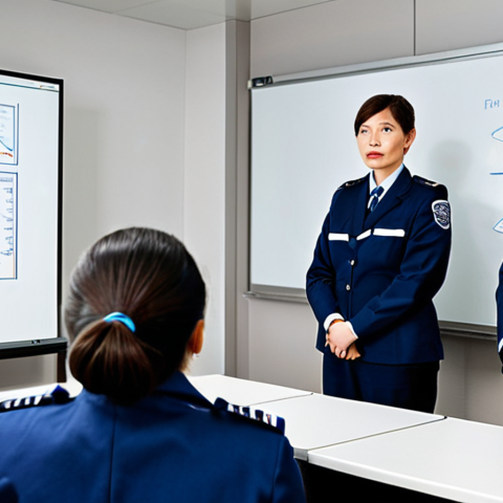 항공보안관리사 자격증으로 가는 첫걸음 - Training Session**

"A group of trainee air security assistants in a classroom setting, fully clothe...
