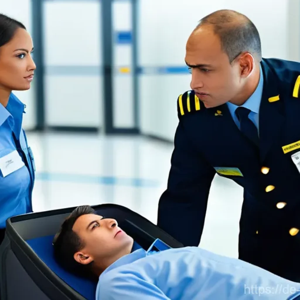 항공보안관리사 현장 관리 노하우 - **Prompt: "A diverse team of airport security personnel, including men and women of various ages and...
