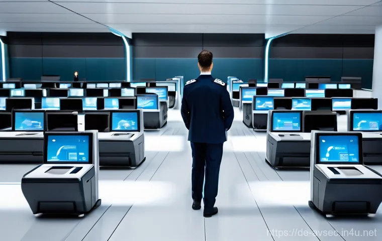 항공보안관리사 현장 관리 노하우 - **Prompt: "A diverse team of airport security personnel, including men and women of various ages and...
