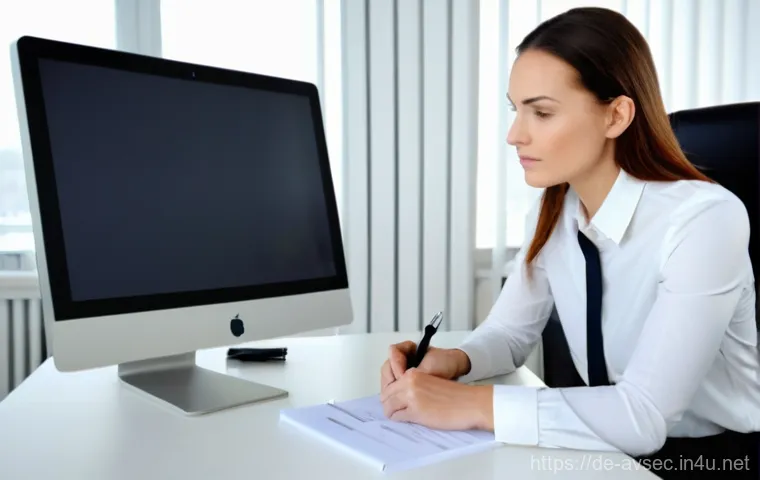 항공보안관리사 자격시험 일정 확인 방법 - **Prompt:** A focused, professional woman in her late 30s, dressed in business casual attire, intent...