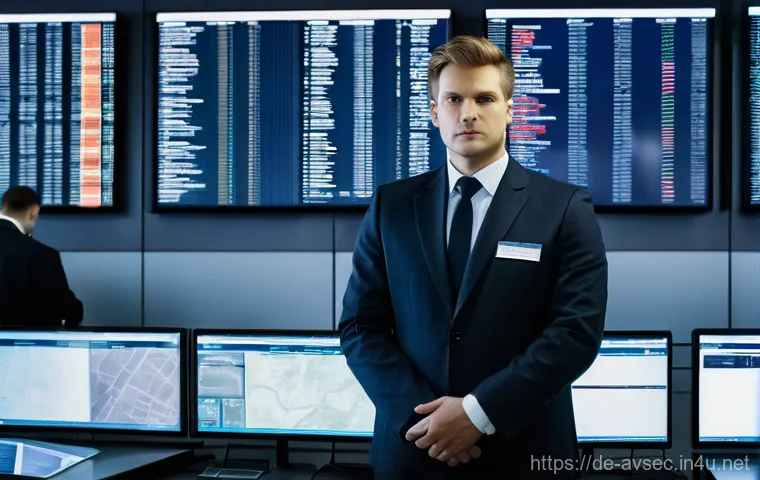 항공보안관리사로서의 성장 가능성 - **Aviation Security Manager in a High-Tech Control Center**
    A highly detailed, realistic image o...